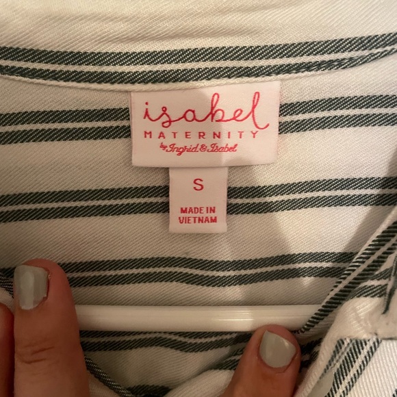 Maternity tops - 1 light blue and white & 1 light pink one - Picture 2 of 4